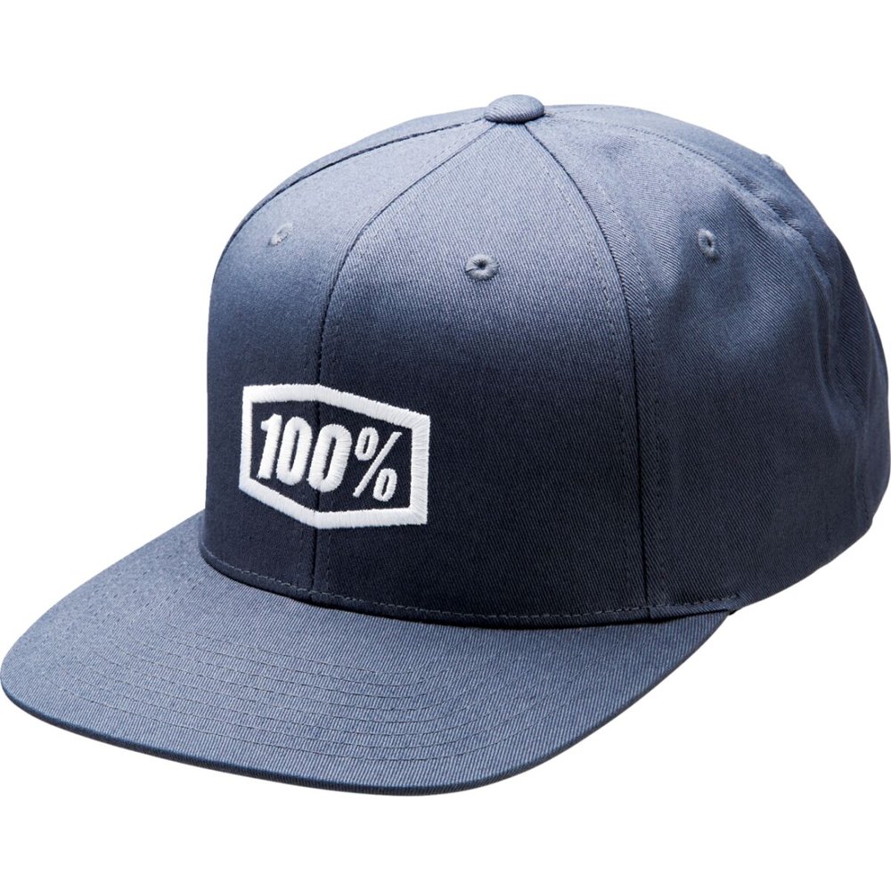 100% Icon Youth Kinder Snapback Cap Kappe grau