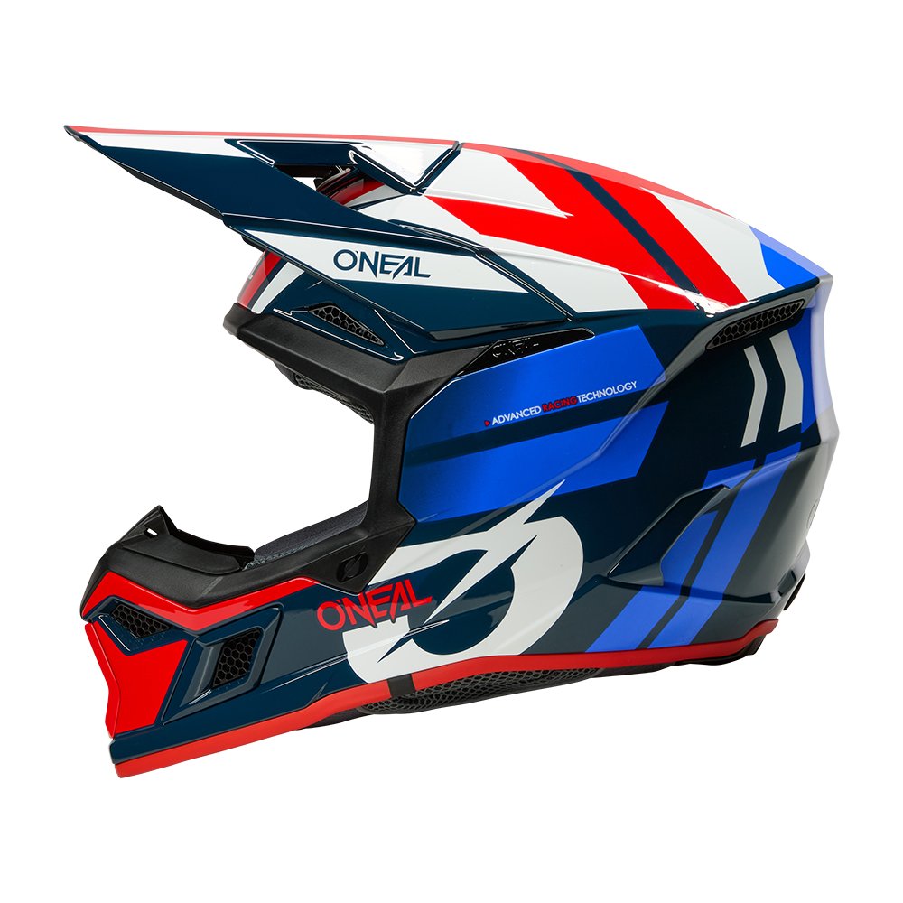 ONEAL 3SRS Motocross Helm Ride blau/weiss/rot ONEAL 3SRS Motocross Helm Ride blau/weiss/rot