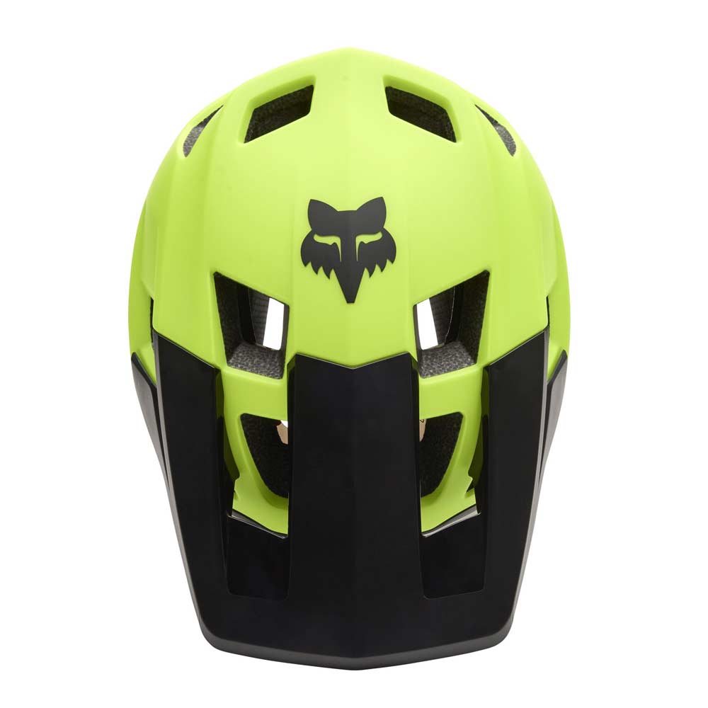 FOX DROPFRAME HELMET Halbschale MTB Helm Neon Gelb