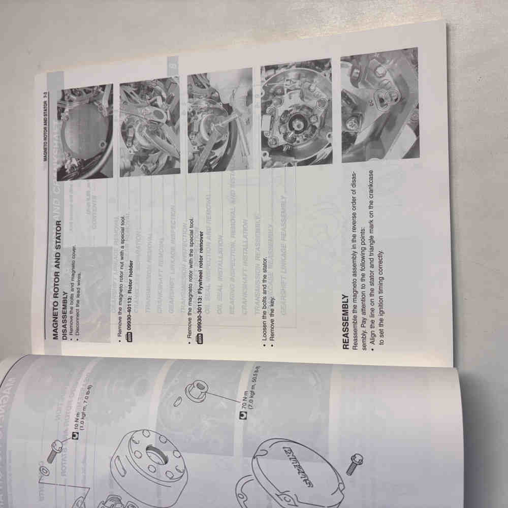 SUZUKI RM 250 2001 99011-37F50-01A Motorrad-Handbuch gebraucht