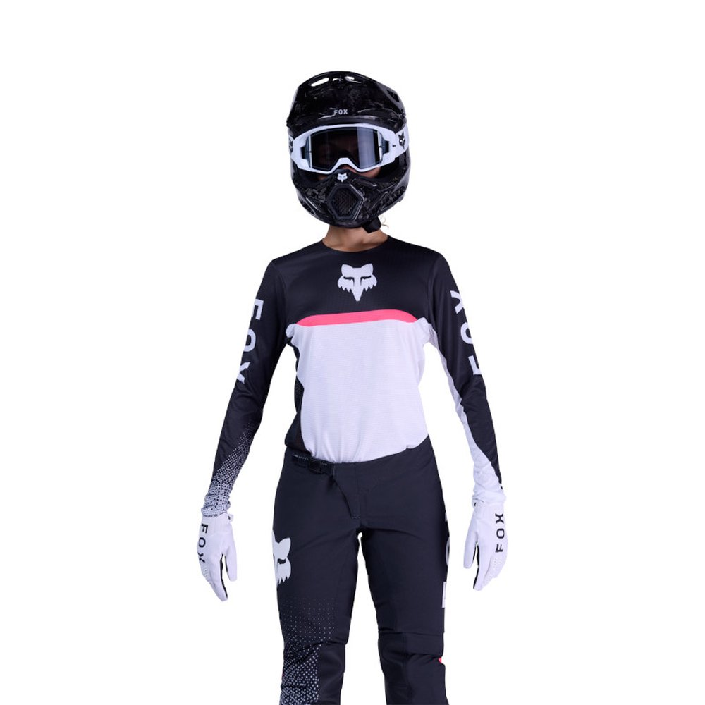 FOX WOMEN FLEXAIR FRACTURE JERSEY für Frauen Weiss/Schwarz