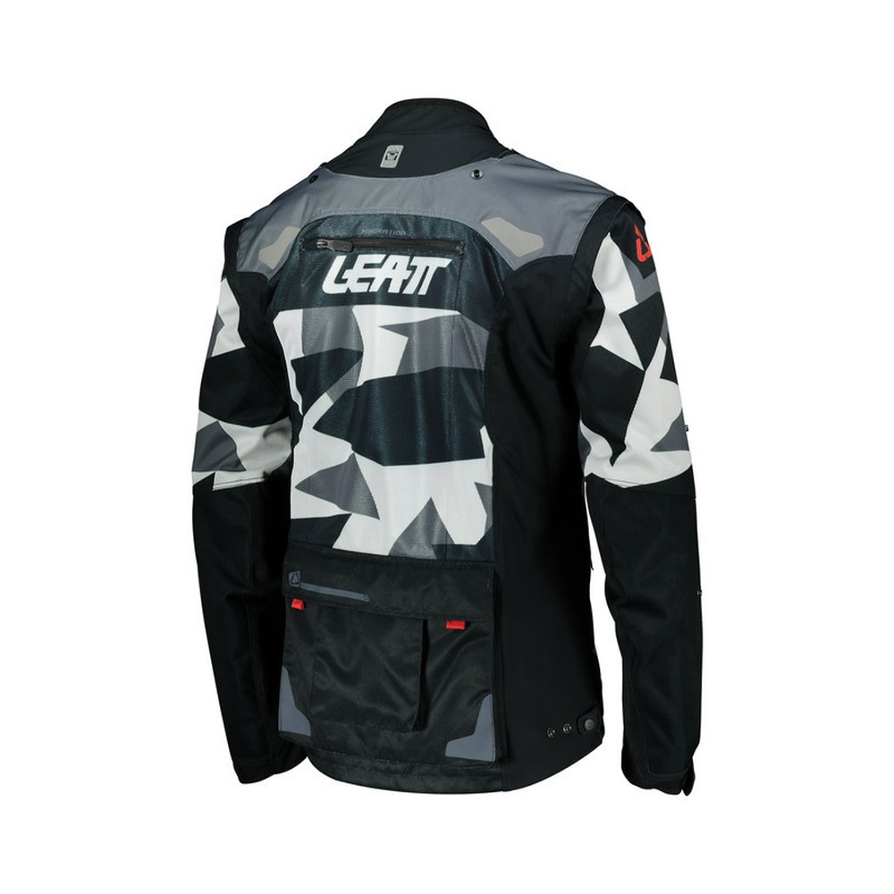 LEATT 4.5 X-Flow Motocross Jacke Camo schwarz-grau-schwarz