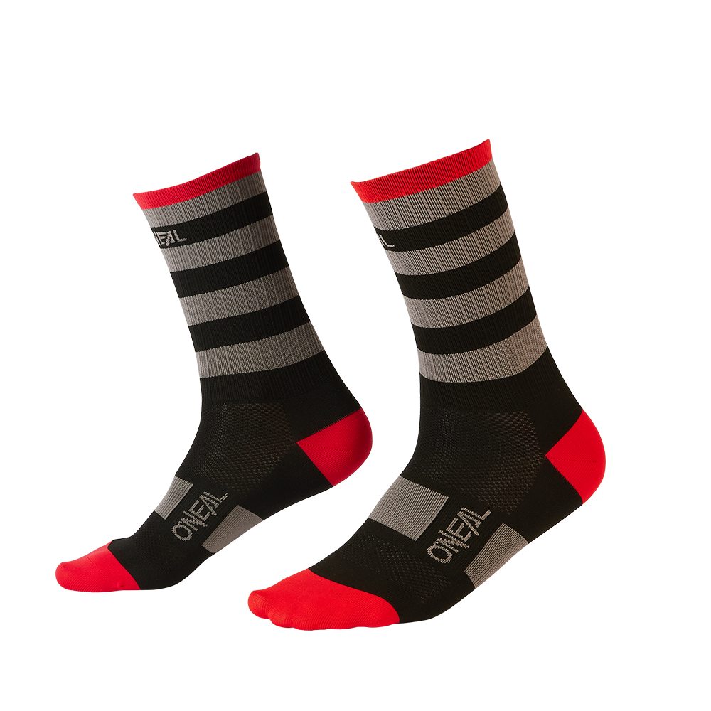 ONEAL Performance Stripe V.22 MTB Socken schwarz grau rot
