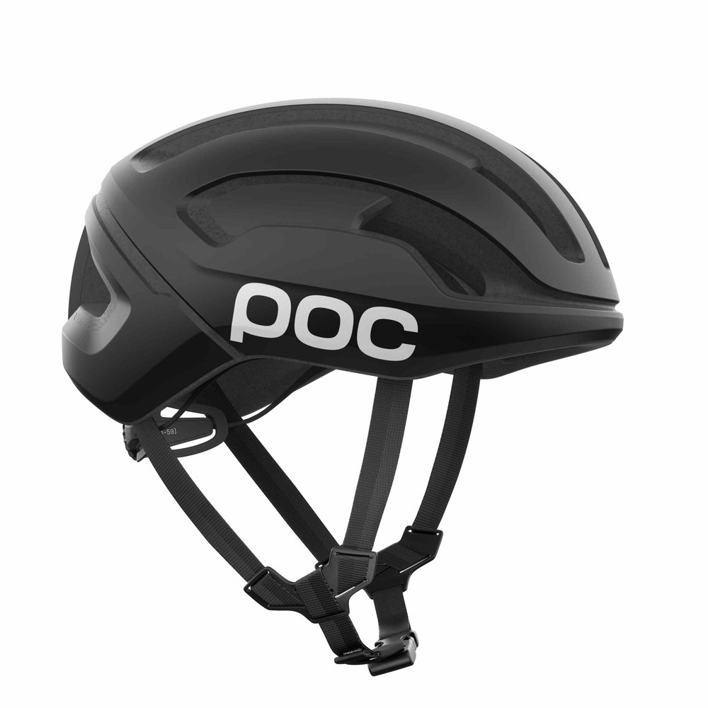POC Omne Air MIPS Gravel Helm Uranium Black Matt/Hydrogen White w. Logo