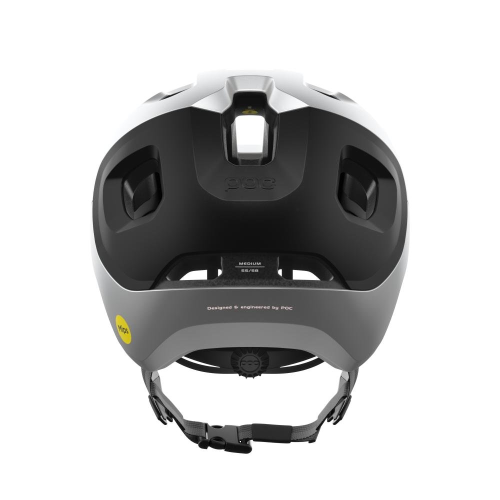 POC Axion Race Mips MTB Helm uranium schwarz/argentite silber matt