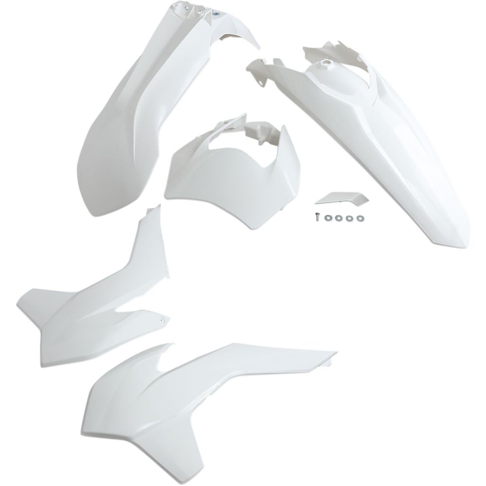 UFO Komplettes Karosserie-Kit Plastikteile passend für KTM EXC 14-16 weiss
