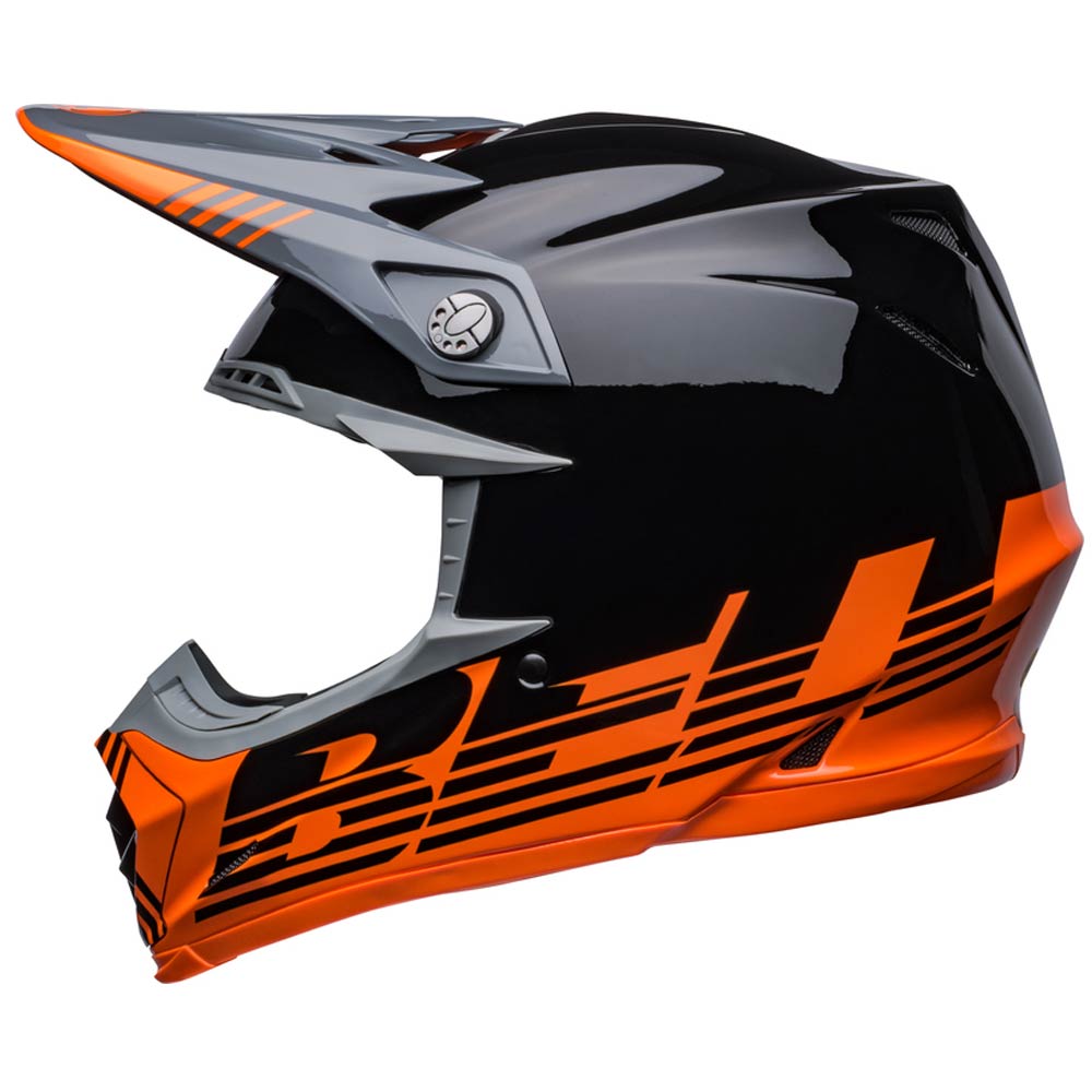 BELL Moto-9 Louver MIPS Motocross Helm schwarz orange