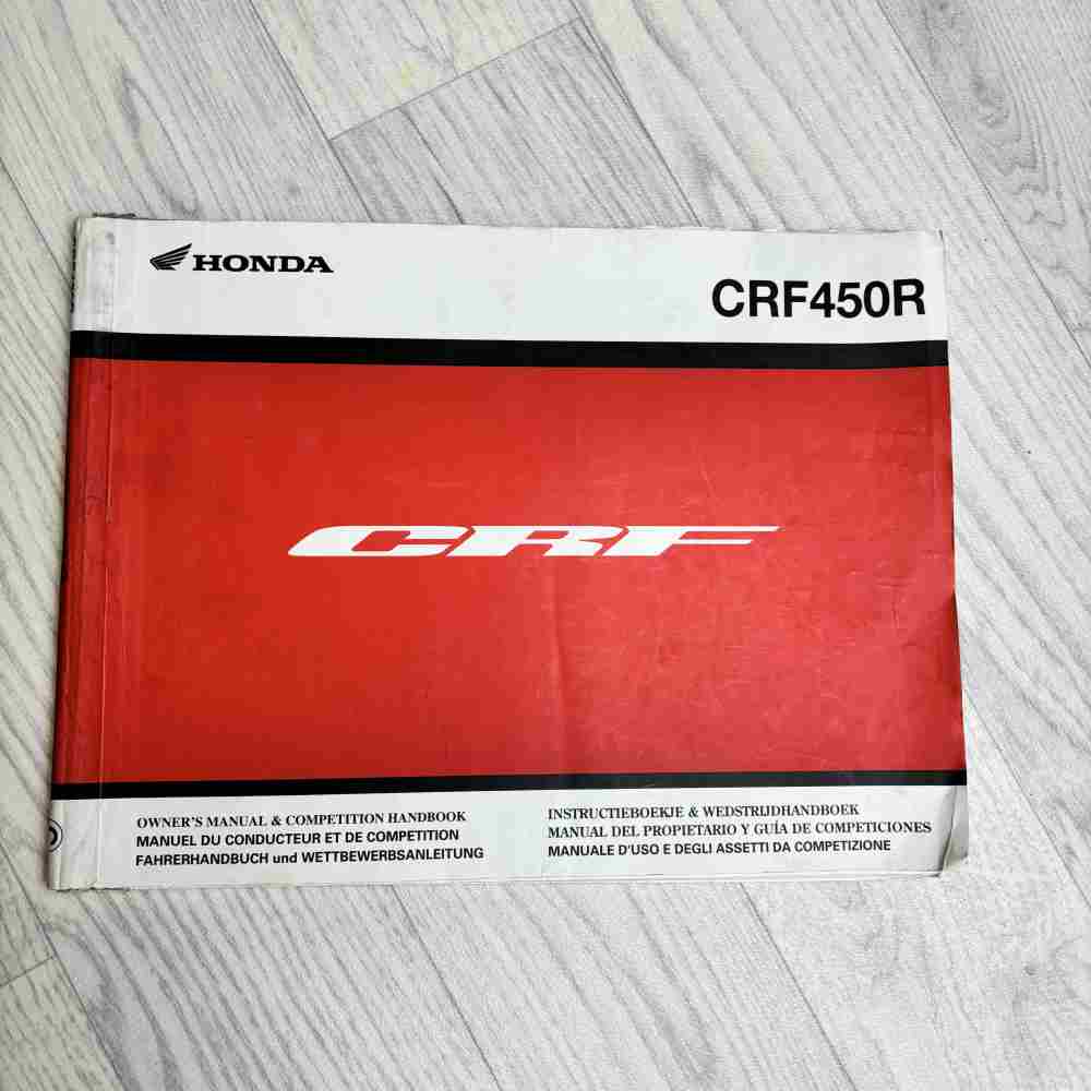 HONDA CRF 450 R 2012 3RMEN650 00X3R-MEN-6500 Motorrad-Handbuch gebraucht
