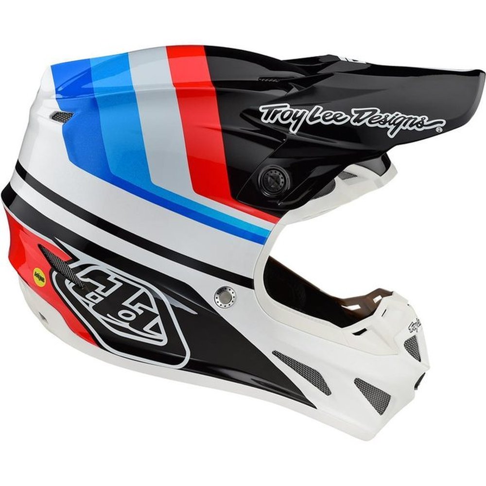TROY LEE DESIGNS SE4 Mirage Motocross Helm schwarz weiß