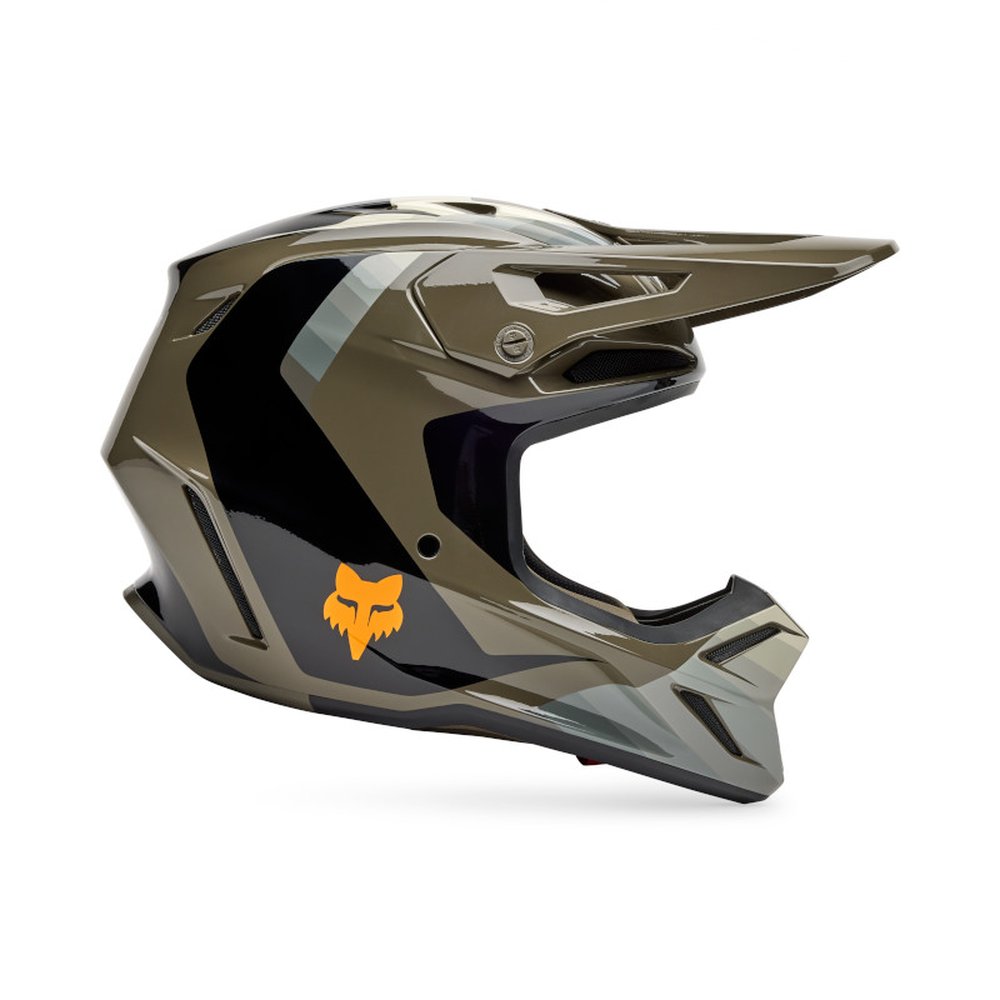 FOX V3 FADE Motocross Helm Braun/Schwarz