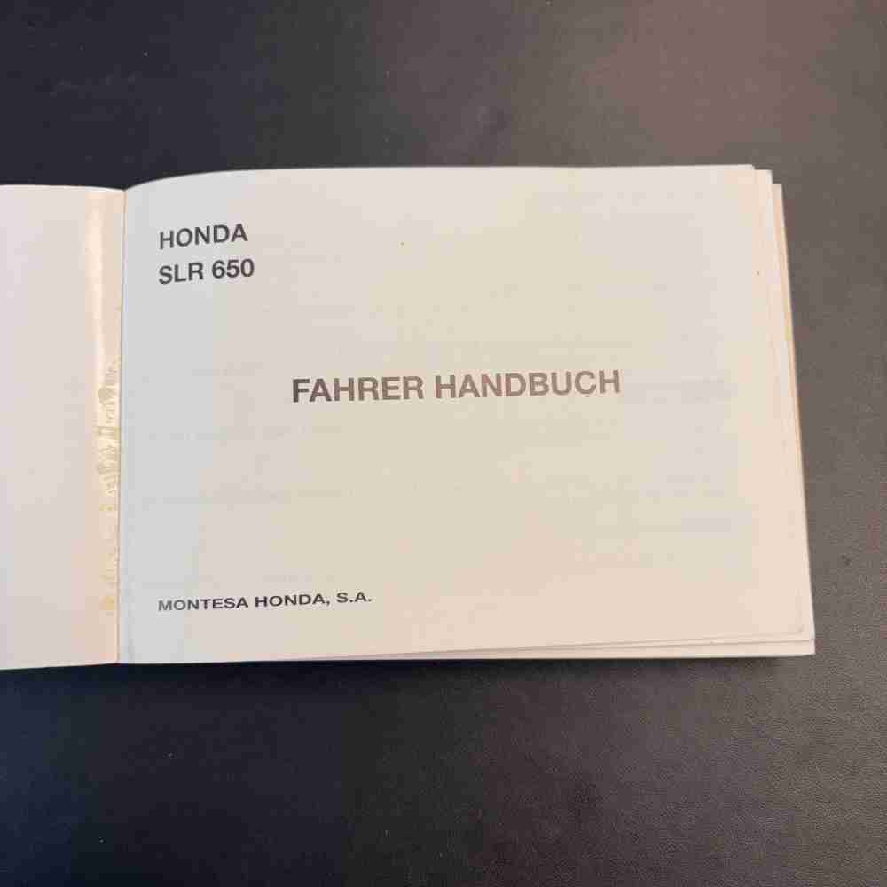 HONDA SLR 650 37MAK1GDFI 1997 1998 Fahrer Handbuch gebraucht