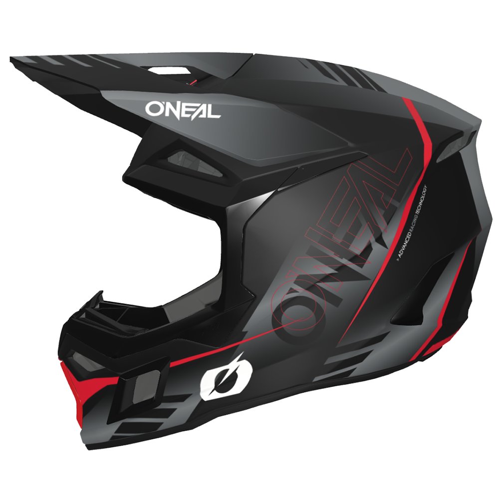 ONEAL 3SRS Motocross Helm Haze schwarz/grau/rot ONEAL 3SRS Motocross Helm Haze schwarz/grau/rot