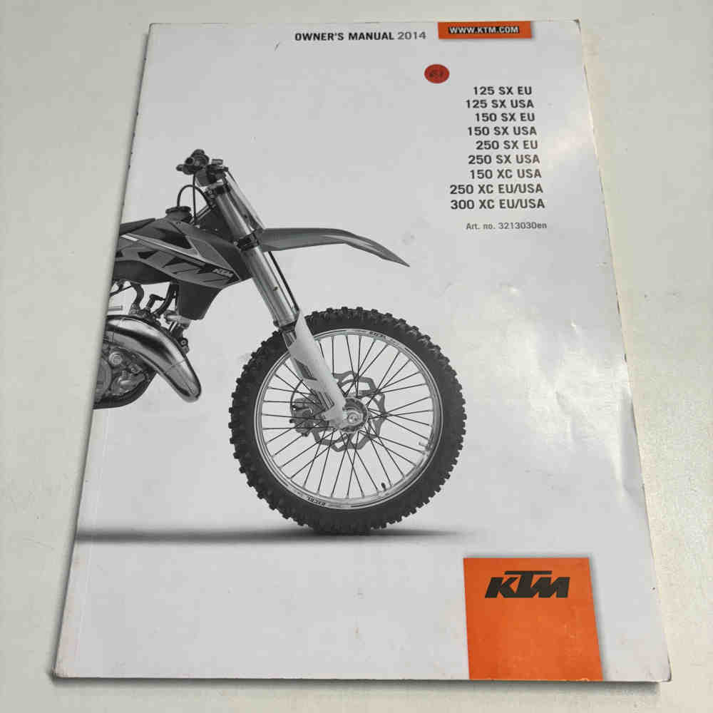 KTM 125/150/250/300 SX/XC 2014 3213030en Motorrad-Handbuch gebraucht