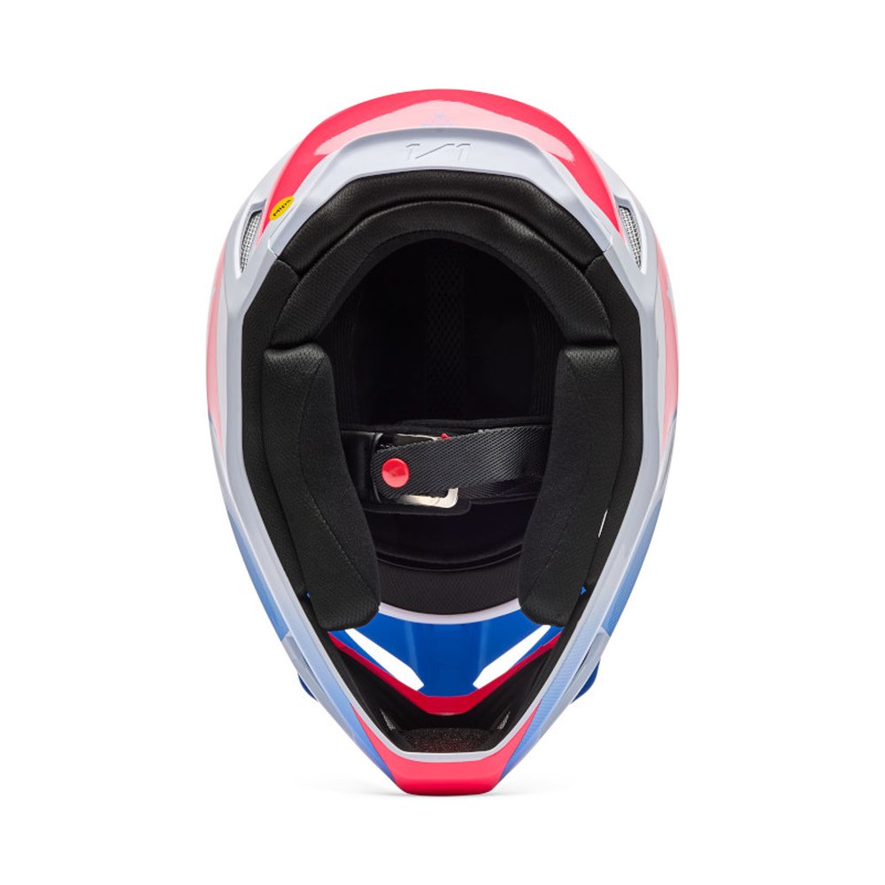 FOX V1 COLLECT Motocross Helm Open Blau