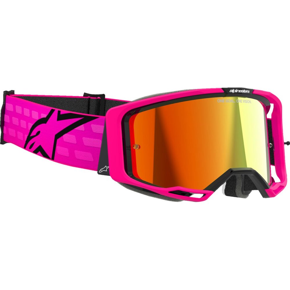 ALPINESTARS Vision 8 Corp Brille pink rot verspiegelt ALPINESTARS Vision 8 Corp Brille pink rot verspiegelt