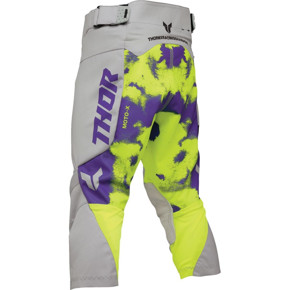 THOR Launchmode Bleach Youth Kinder Motocross Hose grau/acid neon gelb
