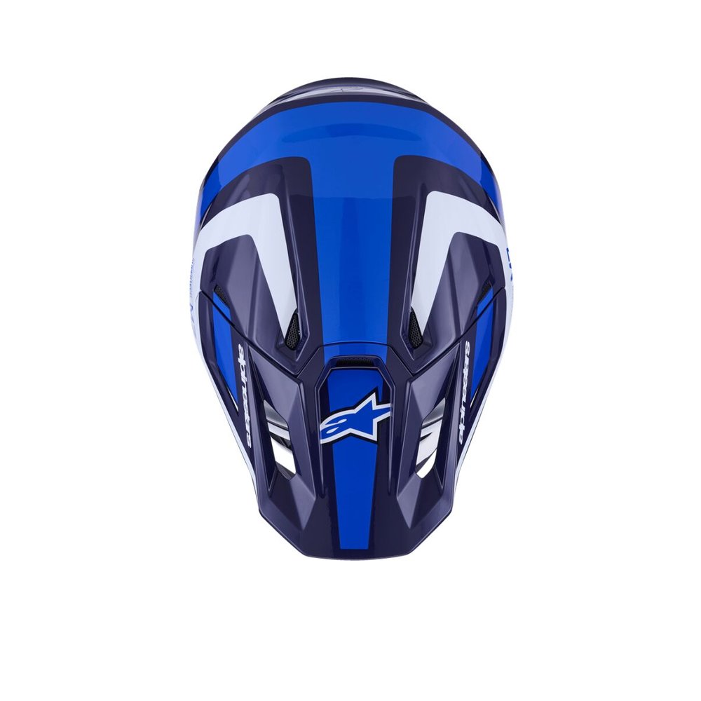 ALPINESTARS Supertech M7 Rise Motocross Helm blau/weiss ALPINESTARS Supertech M7 Rise Motocross Helm blau/weiss