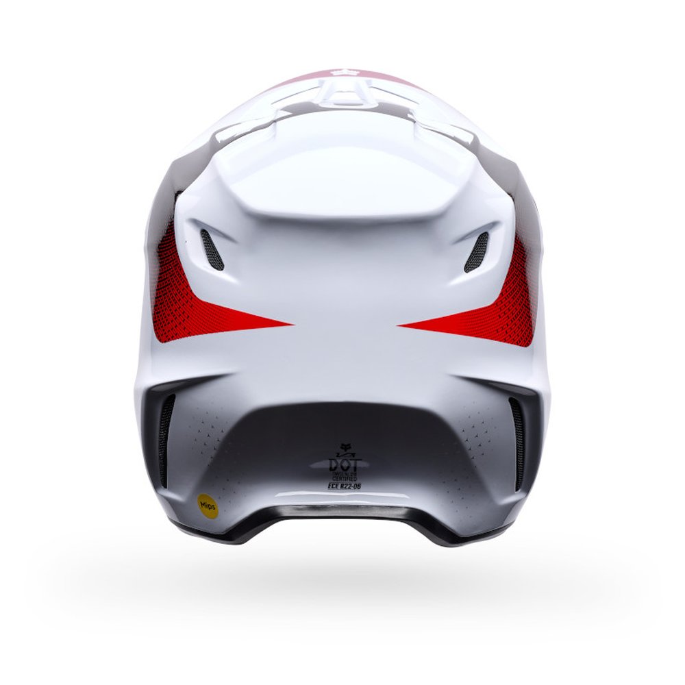 FOX V3 TINE Motocross Helm Cranberry