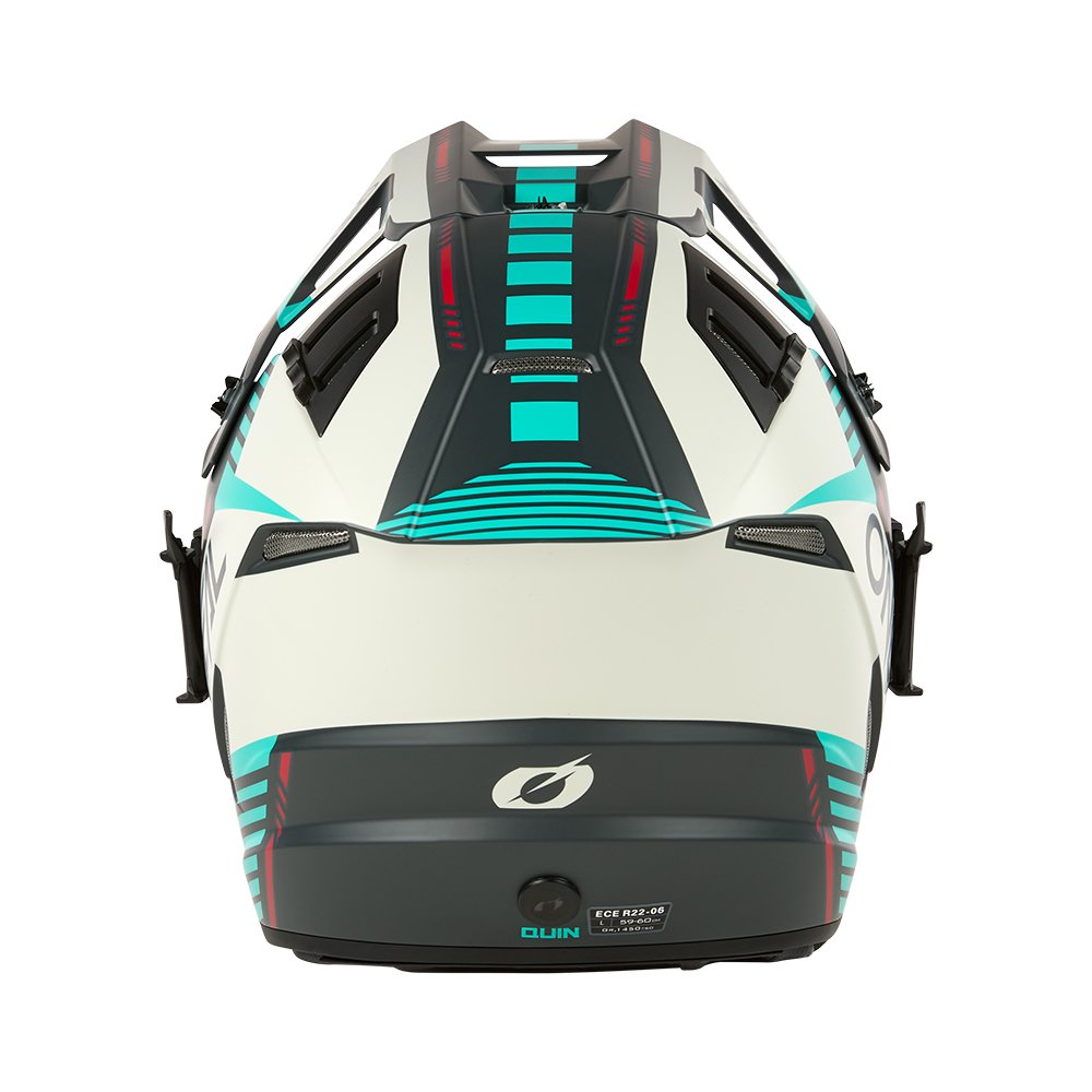 ONEAL EX-SRS Motocross Helm Quin grau teal ONEAL EX-SRS Motocross Helm Quin grau teal