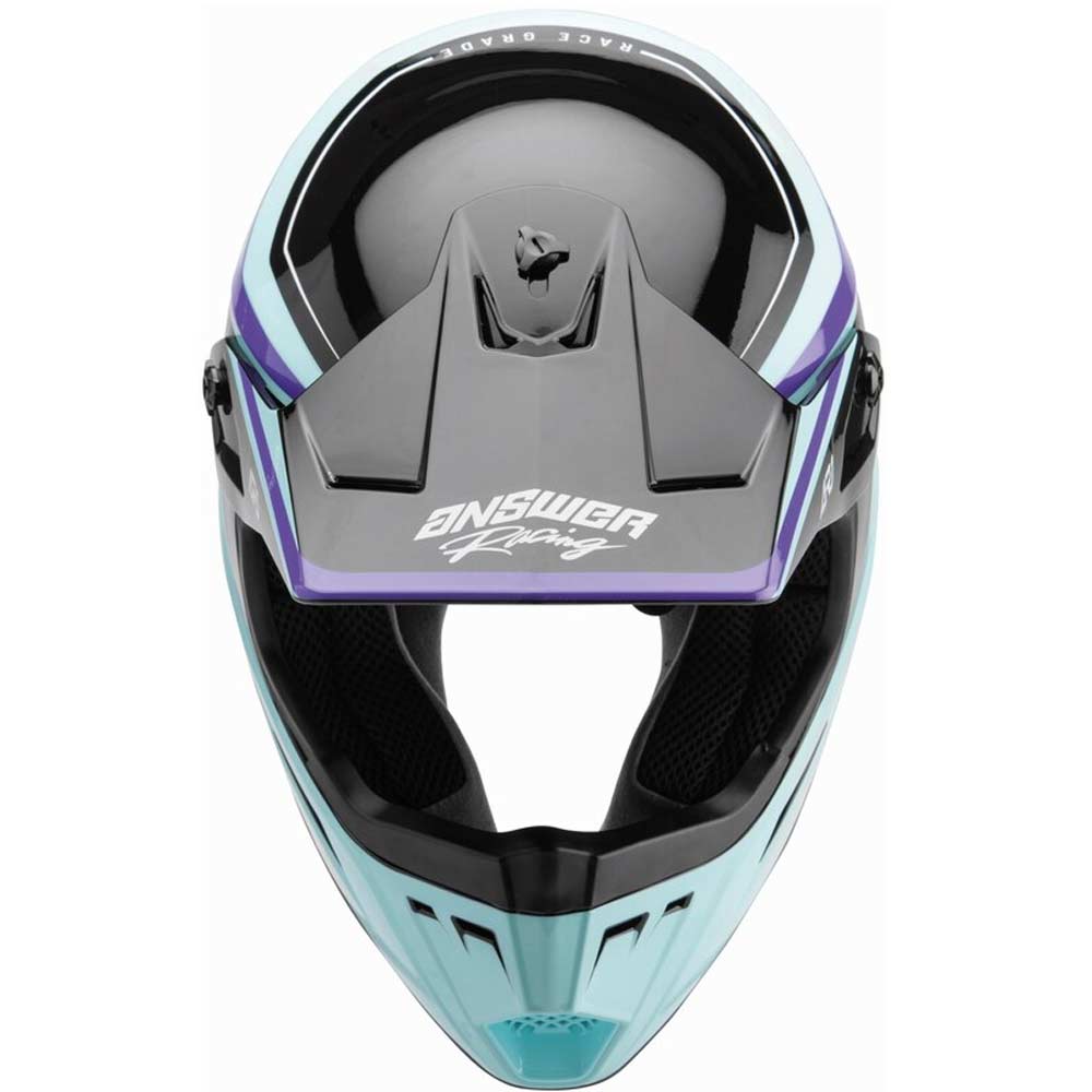 ANSWER AR1 Vivid Motocross Helm lila rhodamine deafoam
