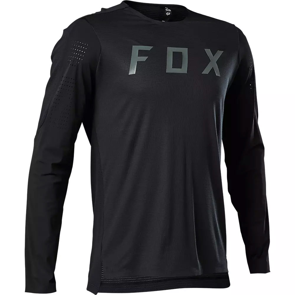 FOX Flexair Pro langärmliges MTB Jersey schwarz