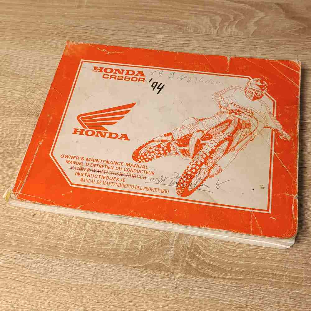 HONDA CR250R 1994 69KZ3600 00X69-KZ3-6000 Motorrad-Handbuch gebraucht