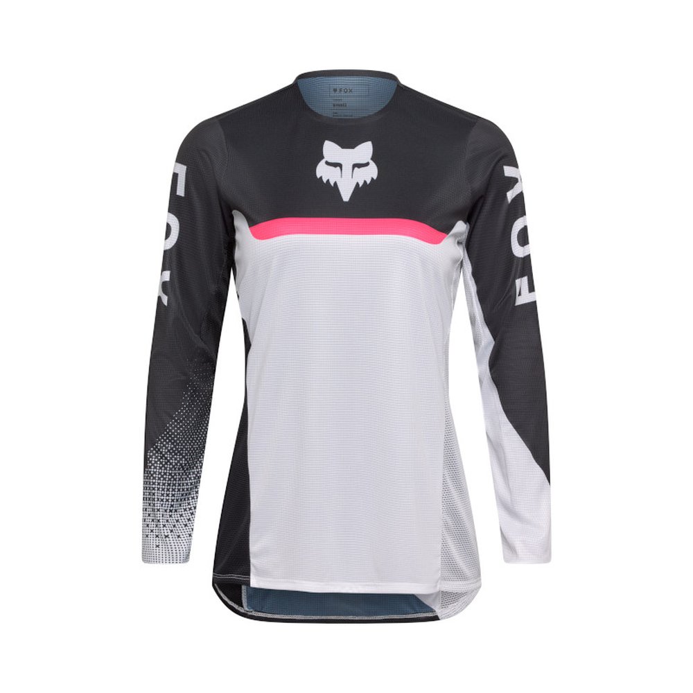 FOX WOMEN FLEXAIR FRACTURE JERSEY für Frauen Weiss/Schwarz