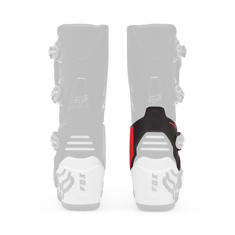 FOX MOTION RIGHT CUFF (5/6) Weiss/Neon Rot