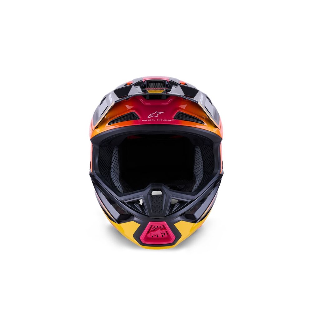 ALPINESTARS Supertech M7 Rise Motocross Helm schwarz/gelb/pink ALPINESTARS Supertech M7 Rise Motocross Helm schwarz/gelb/pink