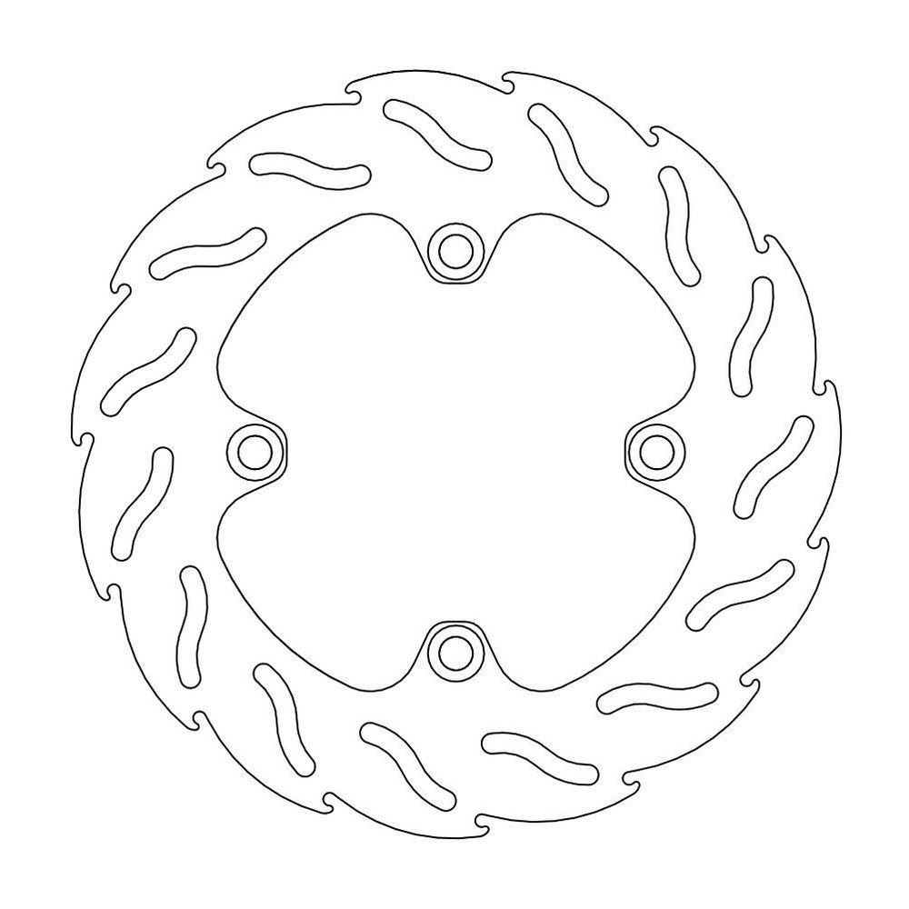 MOTO-MASTER Bremsscheibe Flame hinten