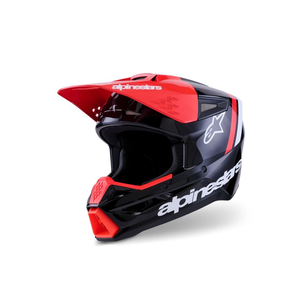 ALPINESTARS Supertech M3 Radium Motocross Helm schwarz/rot/weiss
