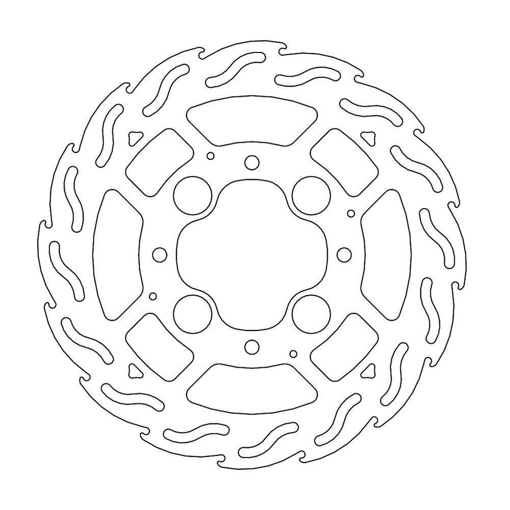 MOTO-MASTER Bremsscheibe Flame hinten