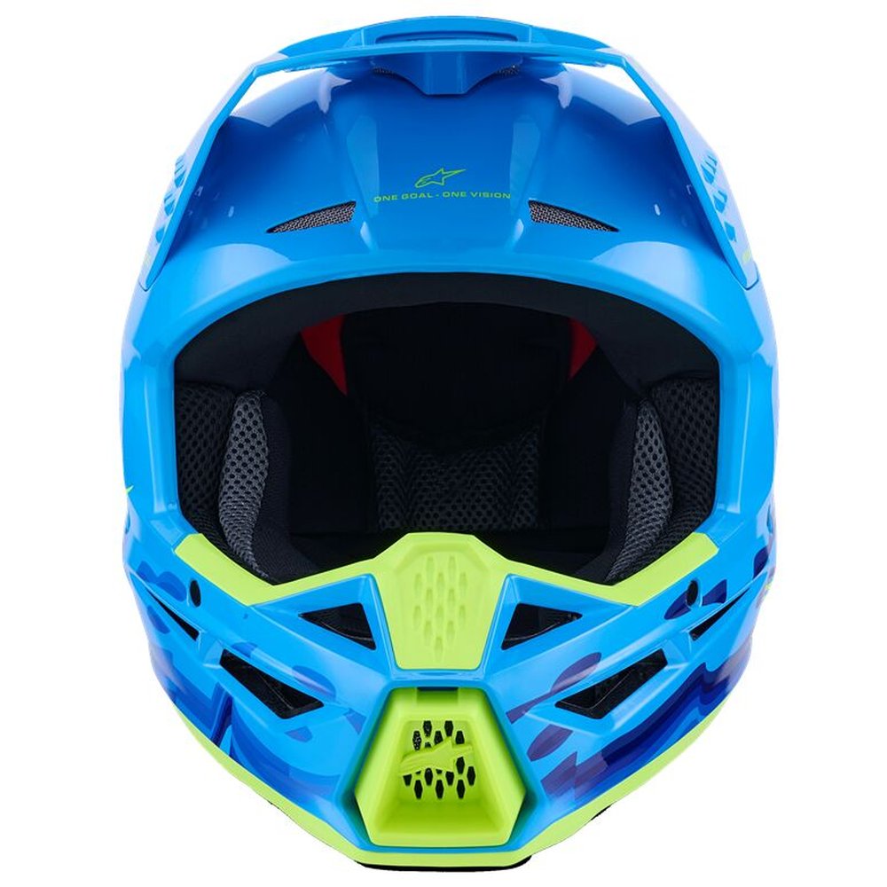 ALPINESTARS Supertech M3 Force Motocross Helm cyan blau