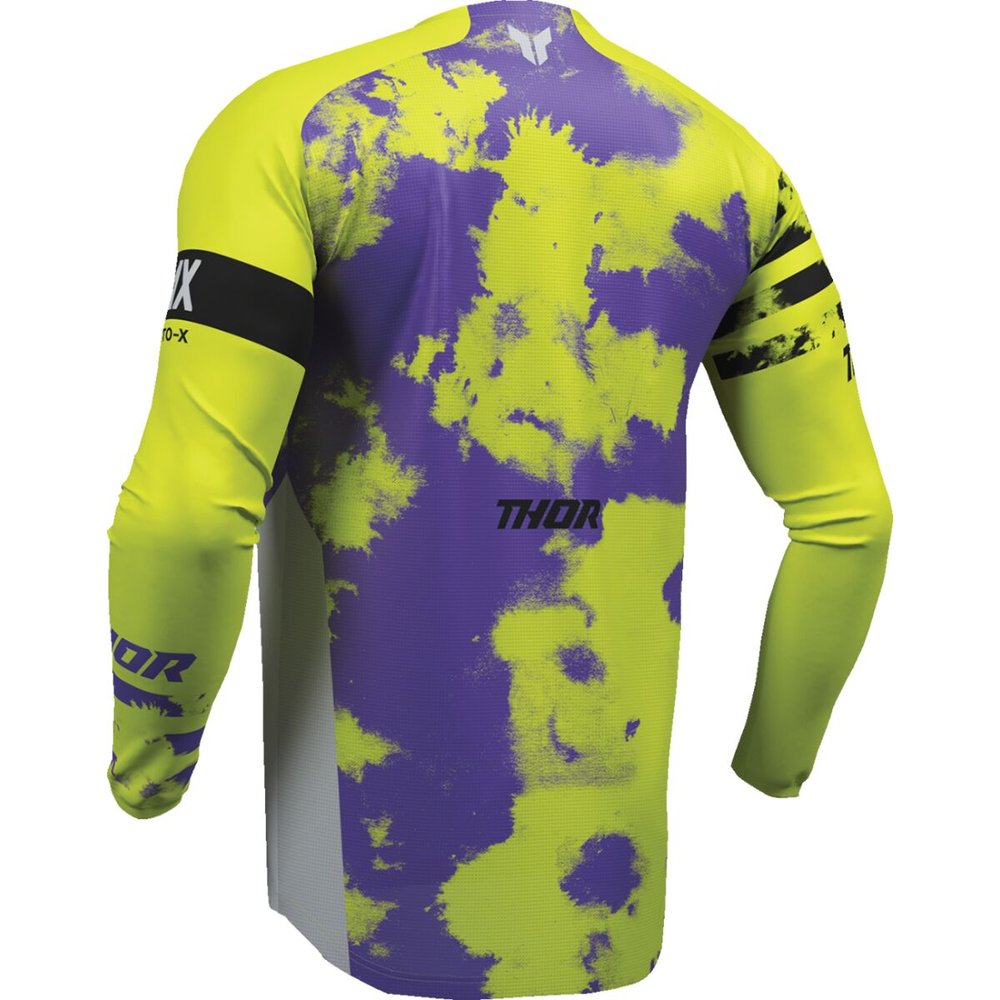 THOR Launchmode Bleach Youth Kinder Jersey grau/acid neon gelb