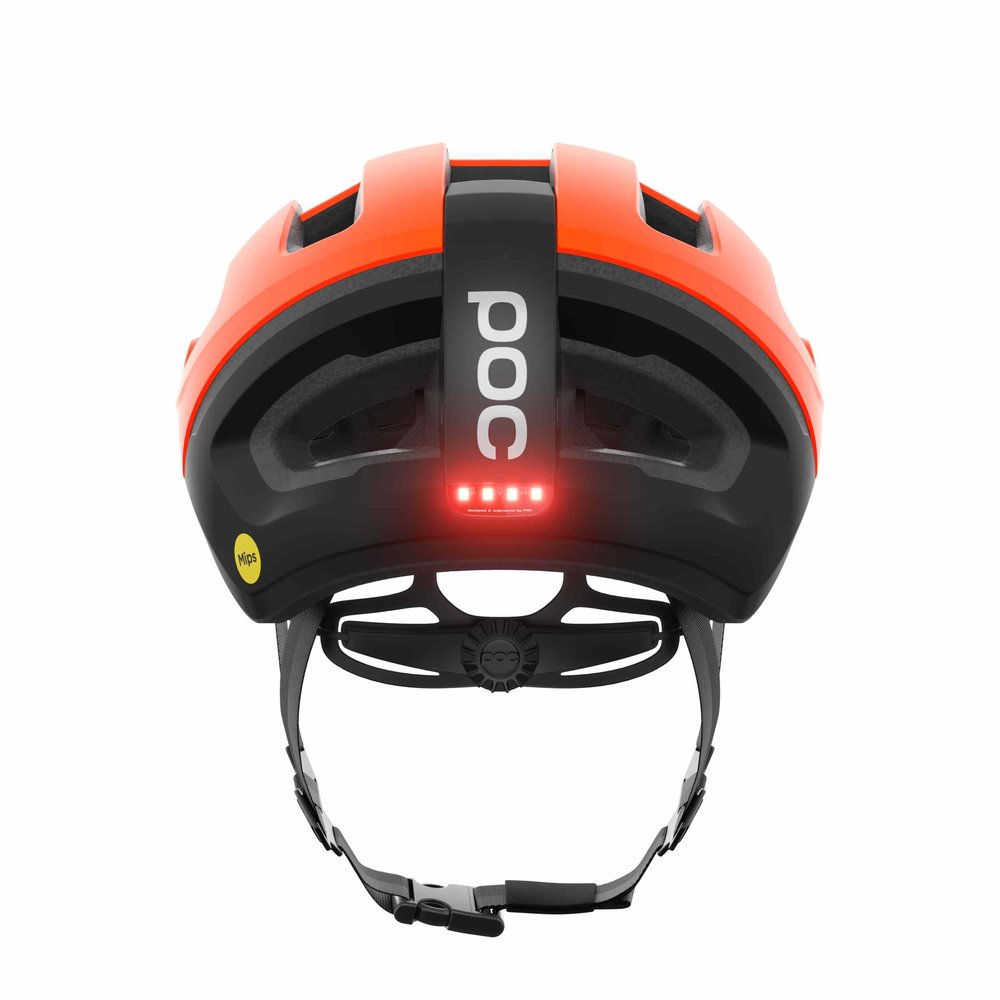 POC Omne Beacon MIPS Gravel Helm Fluorescent Orange Matt/Uranium Black Matt