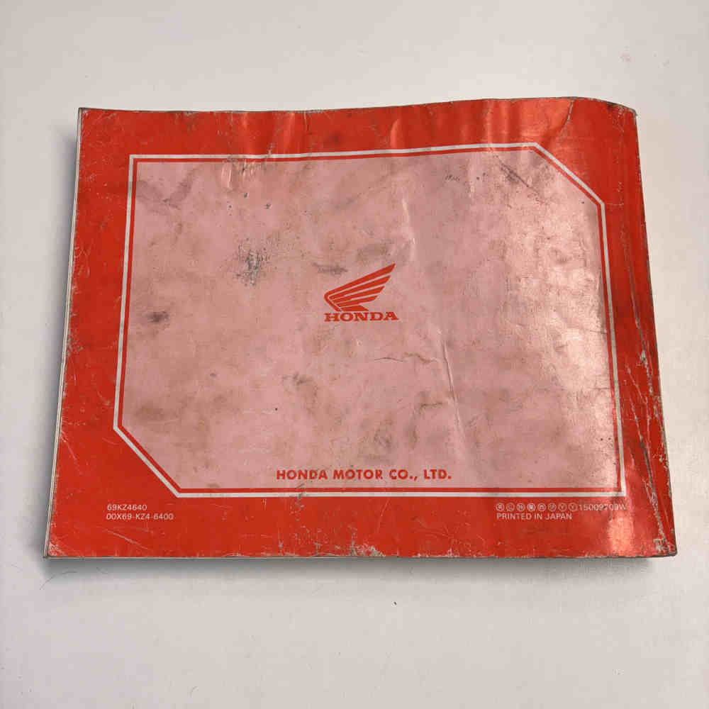 HONDA CR 125 R 1998 69KZ4640 00X696-KZ4-6400 Motorrad-Handbuch gebraucht