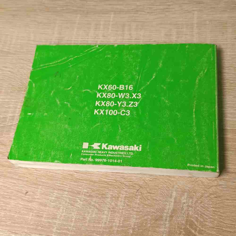 KAWASAKI KX60 (B16) KX80 (W3.X3) KX80 (Y3.Z3) KX100 (C3) 2000 99976-1014-01 Motorrad-Handbuch gebraucht