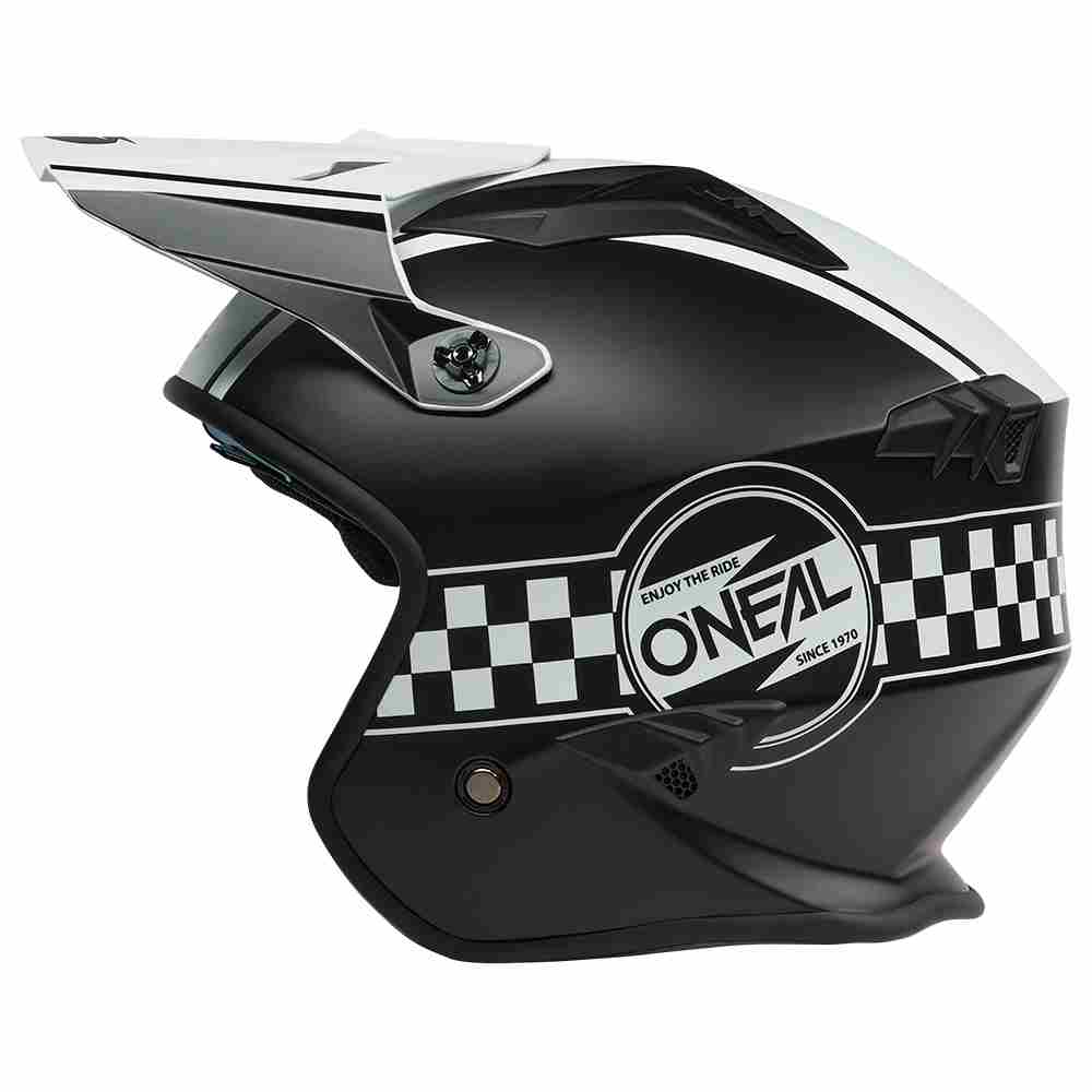 ONEAL Volt Cleft Trial Motorrad Helm schwarz weiss