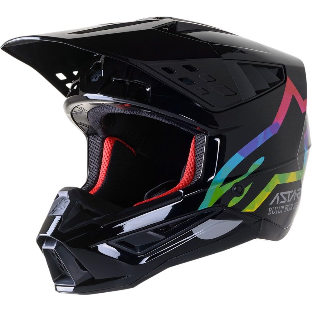 ALPINESTARS SM5 Motocross Helm Compass schwarz silber