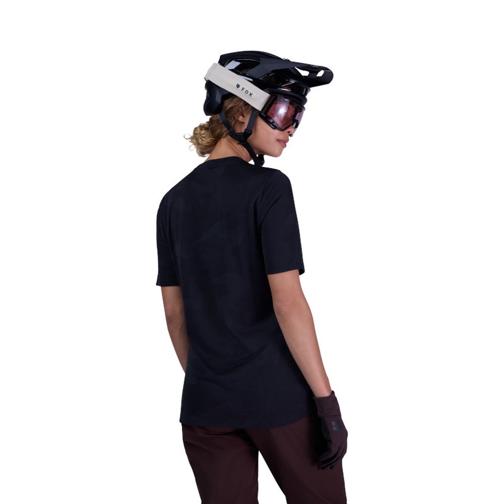 FOX WOMEN RANGER TRU DRI MTB Jersey kurzärmlig Schwarz