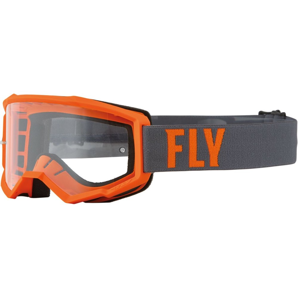 FLY Focus MX MTB Brille grau orange klar