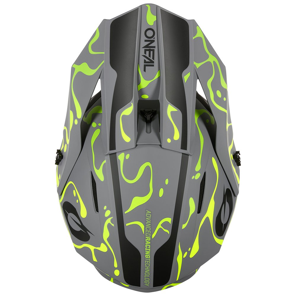 ONEAL 1SRS Motocross Helm Splash grau/neon gelb