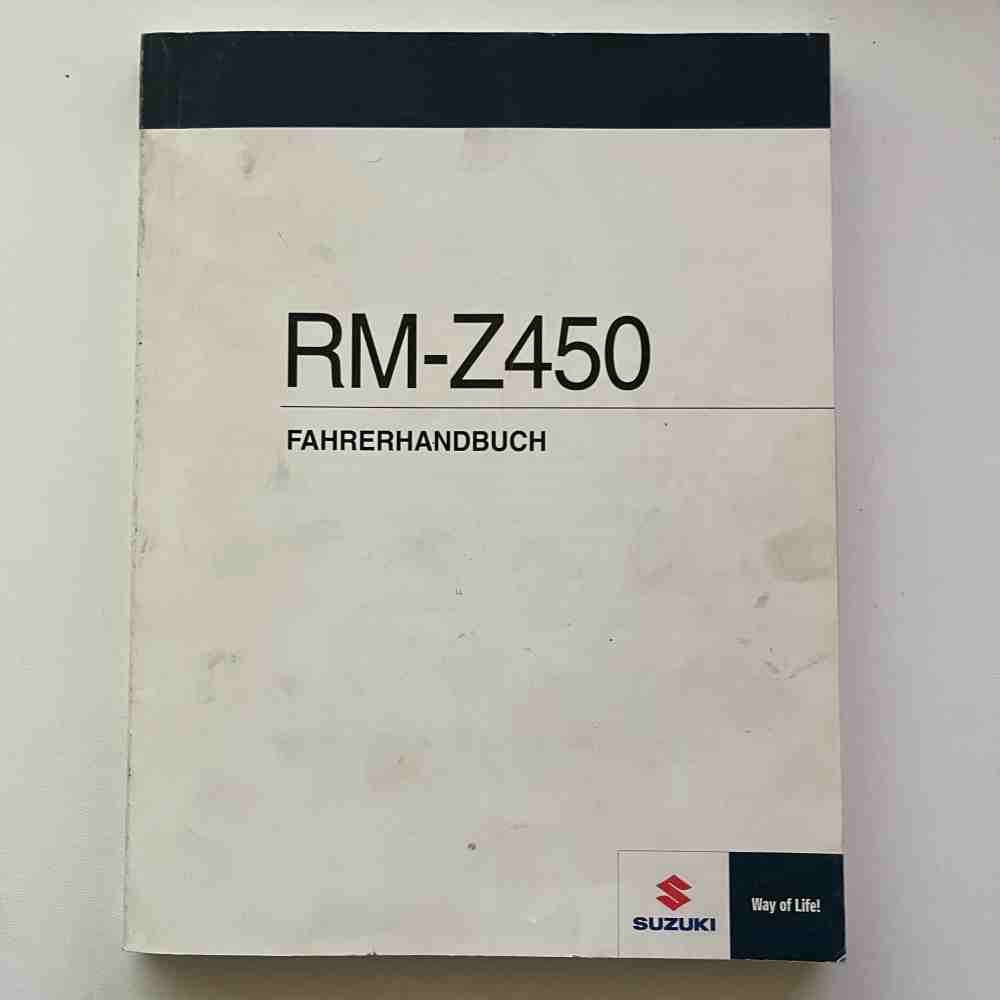 SUZUKI RM-Z450 2012 99011-28H54-01K Motorrad-Handbuch gebraucht