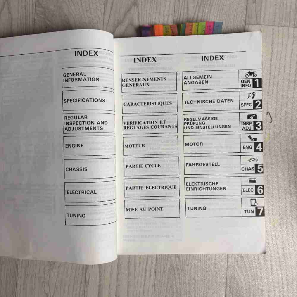 YAMAHA YZ80(K)/LC YZ80LW(K) 1998 4ES-28199-85 Motorrad-Handbuch gebraucht