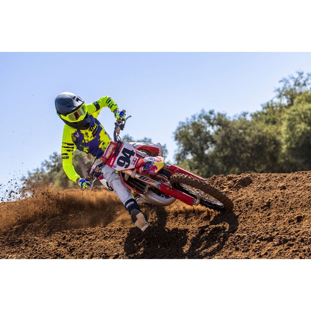 THOR Launchmode Bleach Motocross Hose grau/acid neon gelb