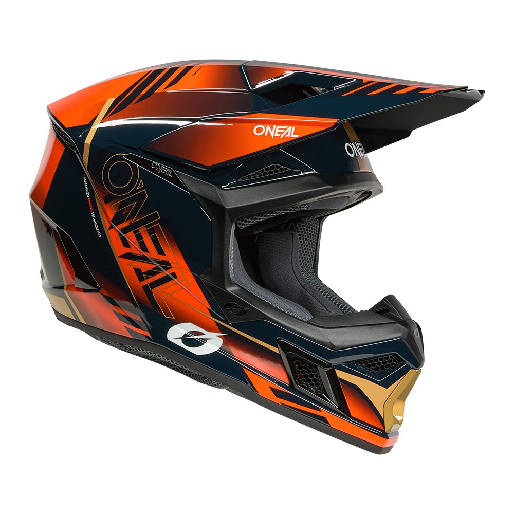 ONEAL 3SRS Motocross Helm Haze blau/orange/gold ONEAL 3SRS Motocross Helm Haze blau/orange/gold