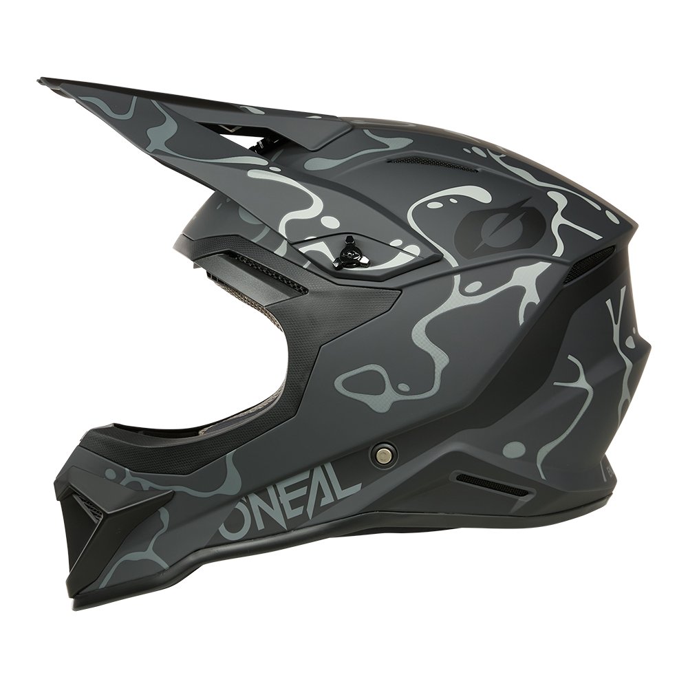 ONEAL 1SRS Motocross Helm Splash schwarz/grau
