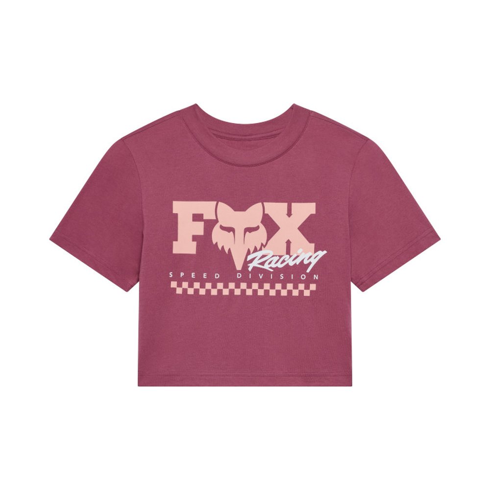 FOX W CHECKER SS BABY T-Shirt für Frauen Dark Pink