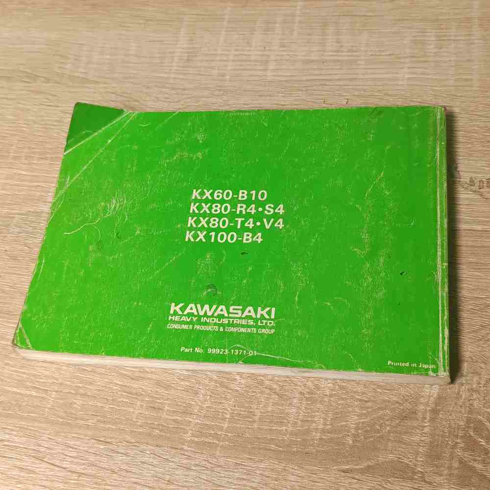 KAWASAKI KX60 (B10) KX80 (R4.S4) KX80 (T4.V4) KX100 (B4) 1992 99923-1371-01 Motorrad-Handbuch gebraucht