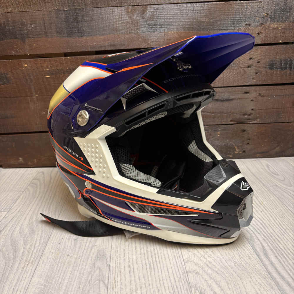 6D HELMETS 6D ATR-1 Helm schwarz orange blau